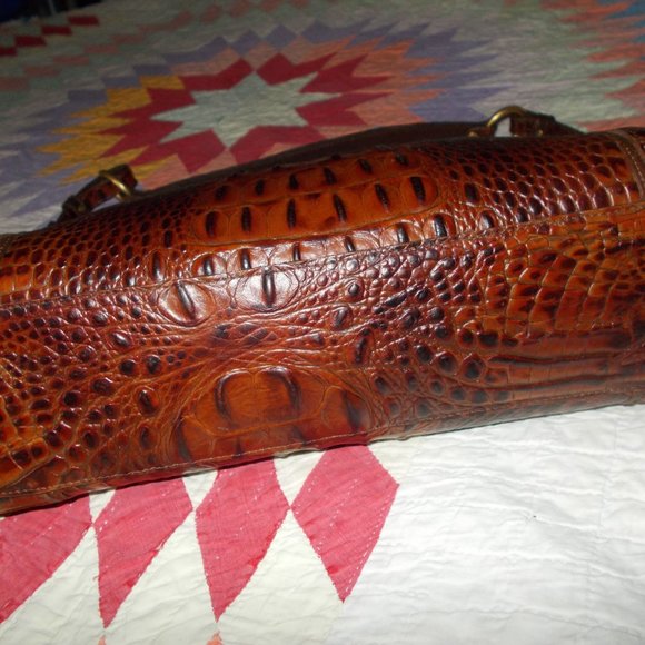 Brahmin Pecan Brown Alligator Handbag - Picture 6 of 11